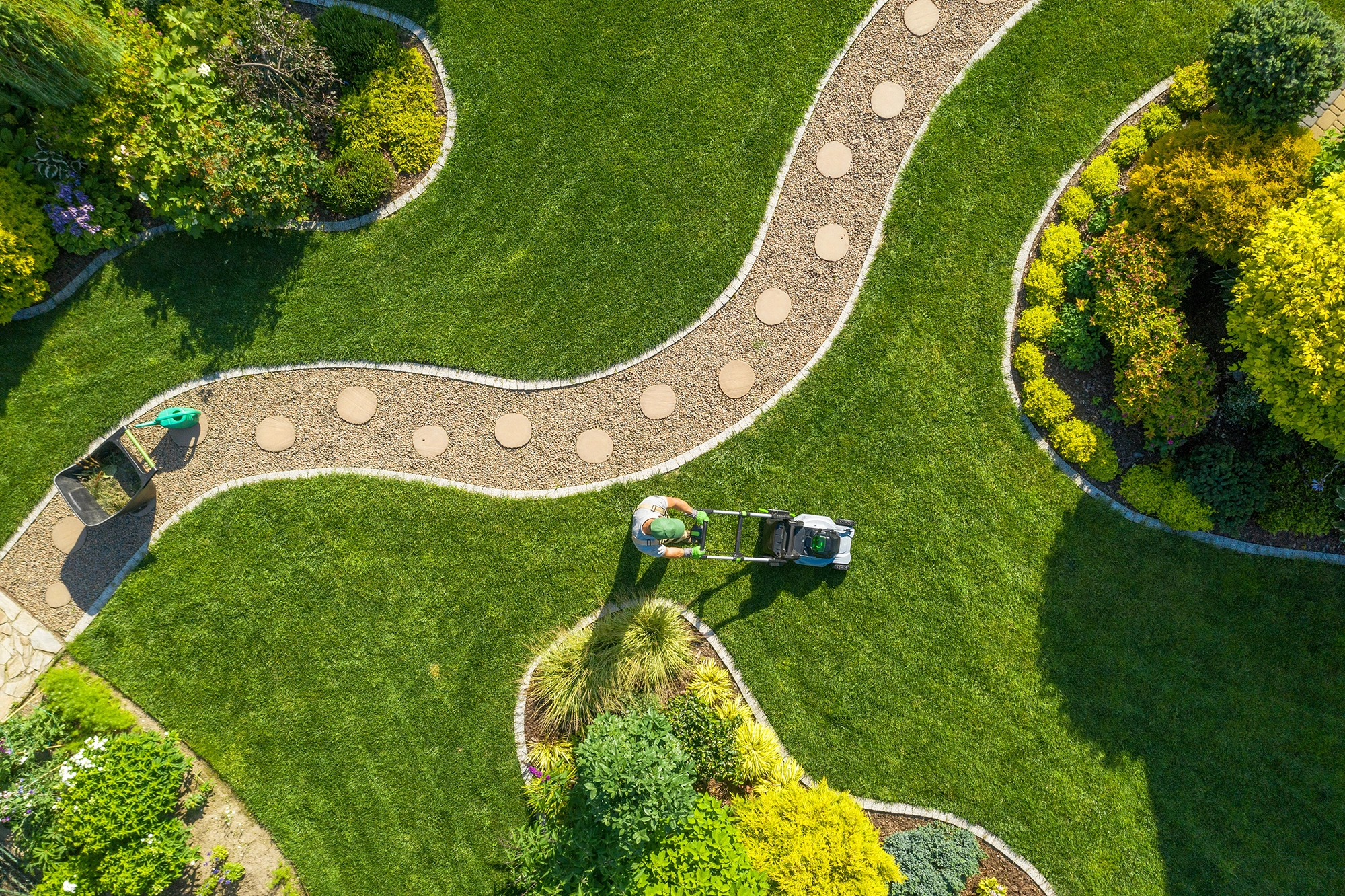 Manicured lawn care